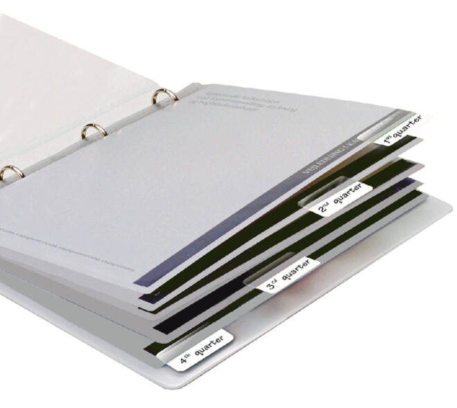 Indextabs Djois 12x40mm zelfklevend permanent wit 48 stuks
