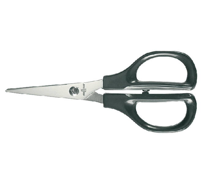 Schaar Quantore 140mm +plastic handvat zwart