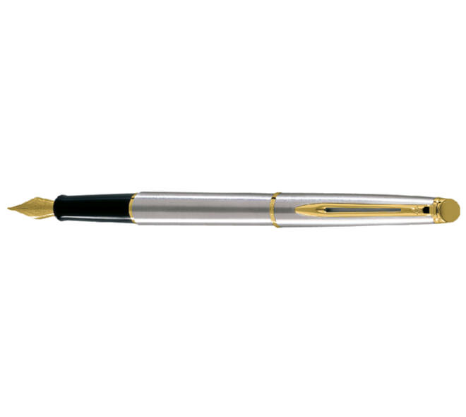 Vulpen Waterman Hémisphère stainless steel GT fijn