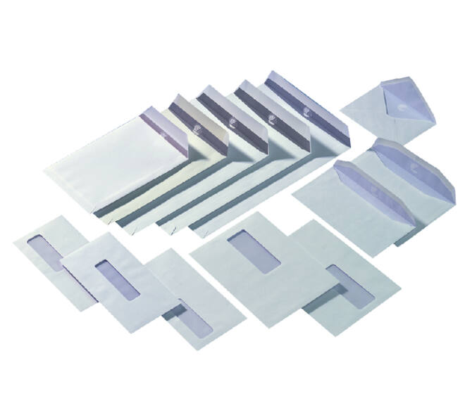Envelop Quantore 110x220mm venster 3x10cm links zelfklevend 500 stuks
