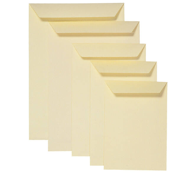 Envelop Quantore akte EB4 262x371mm cremekraft 250 stuks