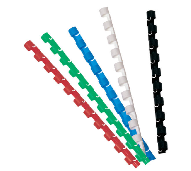 Bindrug GBC 16mm 21rings A4 blauw 100 stuks