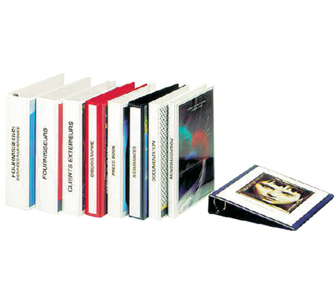 Presentatieringband Esselte Essentials A4 panorama 23-rings O-mechaniek 20mm rood