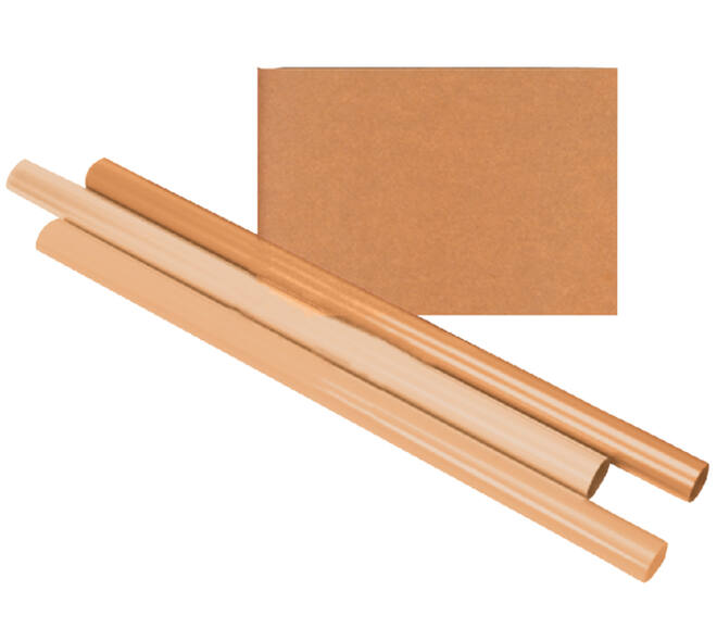 Inpakpapier Kraft gestreept 60gr 100cm x 10m op rol
