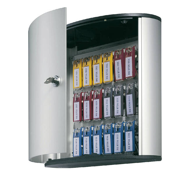 Sleutelkast Durable 18 haken 302x280x118mm
