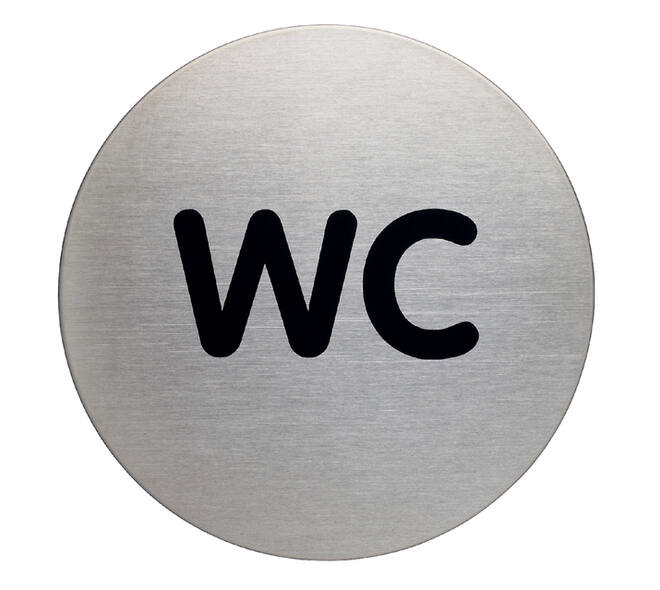 Infobord pictogram Durable 4907 wc rond 83mm
