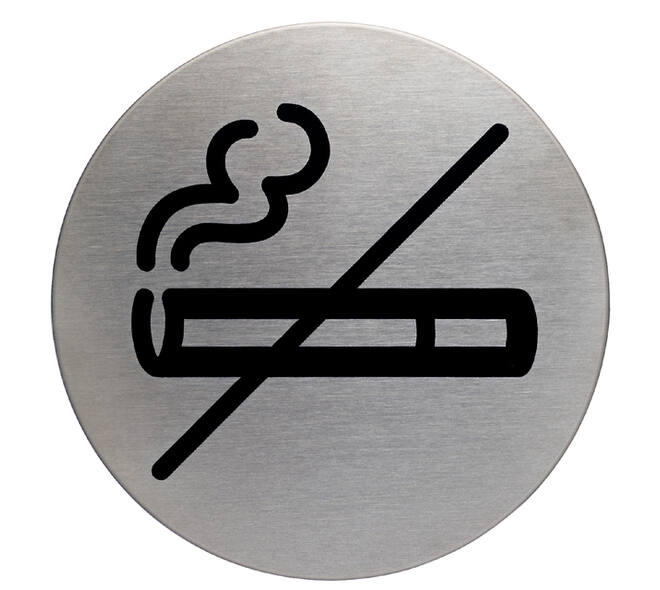 Infobord pictogram Durable 4911 niet roken rond 83mm