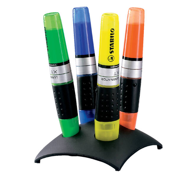 Markeerstift STABILO Luminator 71/04 assorti deskset à 4 stuks