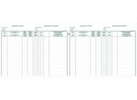 Register Piqure aandeelhouder BVBA/ SPRL 320x240mm 80vel groen