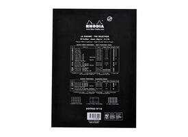 Schrijfblok Rhodia A4 dots 80 vel 80gr zwart