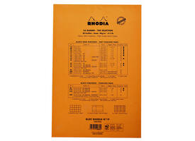 Schrijfblok Rhodia A4 lijn 80 vel 80gr geel