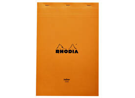 Schrijfblok Rhodia A4 lijn 80 vel 80gr geel