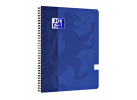 Spiraalblok Oxford Touch A4 lijn 140 pagina's 80gr blauw
