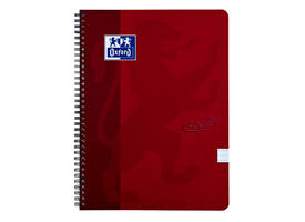 Spiraalblok Oxford Touch A4 lijn 140 pagina's 80gr rood