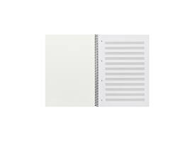 Collegeblok Oxford A4+ muziek 4-gaats 100 pagina's 80gr blauw