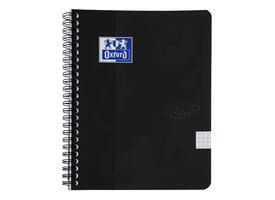 Spiraalblok Oxford Touch A5 ruit 5x5mm 140 pagina's 80gr zwart