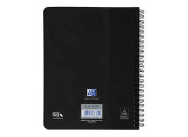 Spiraalblok Oxford Touch A5 ruit 5x5mm 140 pagina's 80gr zwart