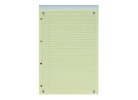 Cursusblok Oxford Orange Notepad A4+ lijn 4-gaats 160 pagina's 80gr oranje