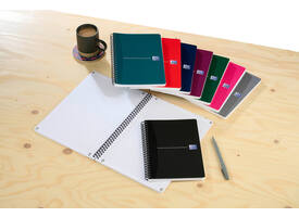 Spiraalblok Oxford Essentials A5 lijn 180 pagina's 80gr assorti