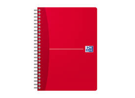 Spiraalblok Oxford Essentials A5 lijn 180 pagina's 80gr assorti