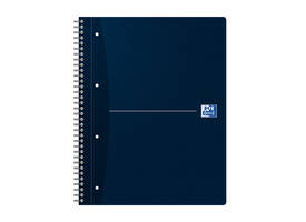 Collegeblok Oxford Office Essentials A4+ lijn 4-gaats 180 pagina's 80gr assorti
