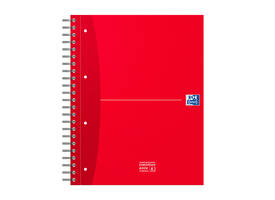 Collegeblok Oxford Office Essentials Europeanbook A4+ 4-gaats 120 pagina's assorti