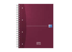 Collegeblok Oxford Office Essentials Europeanbook A4+ 4-gaats 120 pagina's assorti