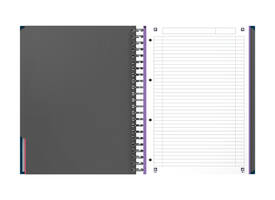 Collegeblok Oxford Office Essentials Europeanbook A4+ 4-gaats 120 pagina's assorti