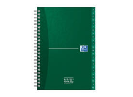 Adresboek Oxford Office Essentials A5 72vel dubbelspiraal assorti