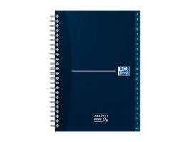 Adresboek Oxford Office Essentials A5 72vel dubbelspiraal assorti