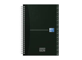 Adresboek Oxford Office Essentials A5 72vel dubbelspiraal assorti