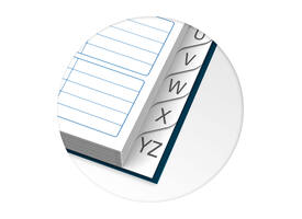 Adresboek Oxford Office Essentials A5 72vel dubbelspiraal assorti
