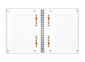 Spiraalblok Oxford International Notebook A5+ ruit 160 pagina's