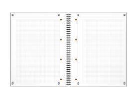 Spiraalblok Oxford International Notebook A4+ ruit 5mm