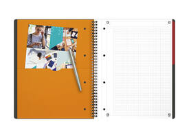 Spiraalblok Oxford International Activebook A4+ 160 pagina's ruit 5mm