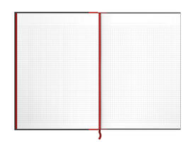 Notitieboek Oxford Black n' Red A4 96vel ruit 5mm