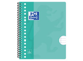 Collegeblok Oxford School A5+ lijn 17-gaats 160 pagina's 80gr assorti