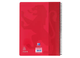 Collegeblok Oxford School A4 ruit 10x10mm 23-gaats 160 pagina's 80gr assorti