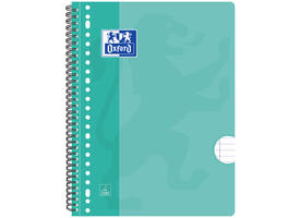 Collegeblok Oxford School A4+ lijn 23-gaats 160 pagina's 80gr assorti