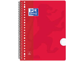 Collegeblok Oxford School A4+ lijn 23-gaats 160 pagina's 80gr assorti