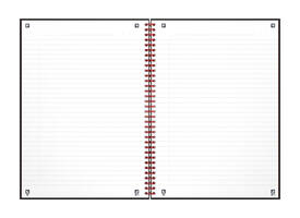 Spiraalblok Oxford Black n' Red A4 lijn 140 pagina's 80gr