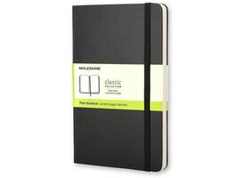 Notitieboek Moleskine large 130x210mm blanco hard cover zwart