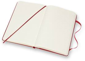 Notitieboek Moleskine large 130x210mm lijn hard cover  rood