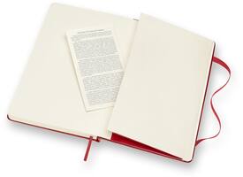 Notitieboek Moleskine large 130x210mm lijn hard cover  rood