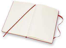 Notitieboek Moleskine large 130x210mm blanco hard cover rood