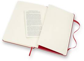 Notitieboek Moleskine large 130x210mm blanco hard cover rood