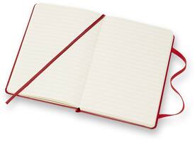 Notitieboek Moleskine pocket 90x140mm lijn hard cover rood