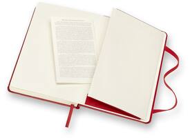 Notitieboek Moleskine pocket 90x140mm lijn hard cover rood