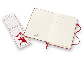 Notitieboek Moleskine pocket 90x140mm blanco hard cover rood