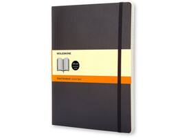 Notitieboek Moleskine XL 190x250mm lijn soft cover zwart